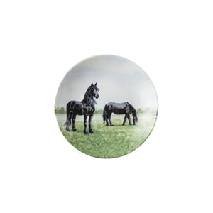 Wiebe Van der Zee - Plate Tiny (10.5cm) Horses "Us"