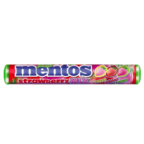 Mentos Strawberry Mix Roll - 37.5gr.