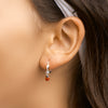 Ladybug Earrings - Dangling French Hook (Plain Bug Small)