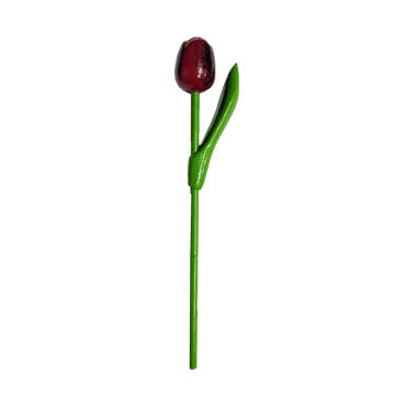 Tulips - Wood Red/Eggplant (20cm)
