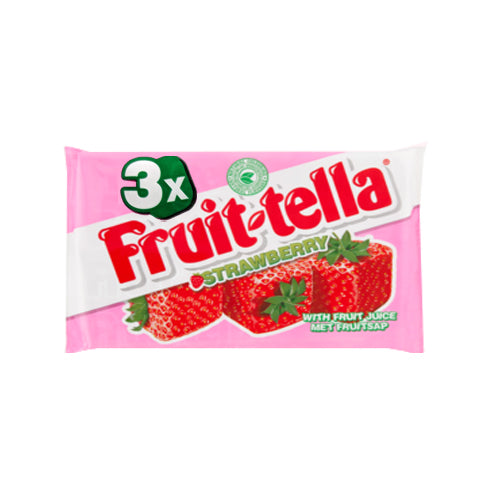 Fruit-tella Strawberry - 3 Pack - 123gr.