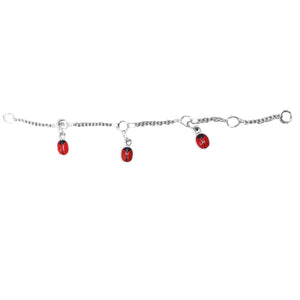 Ladybug Bracelet - Dangling (Fine Chain) 9-11cm